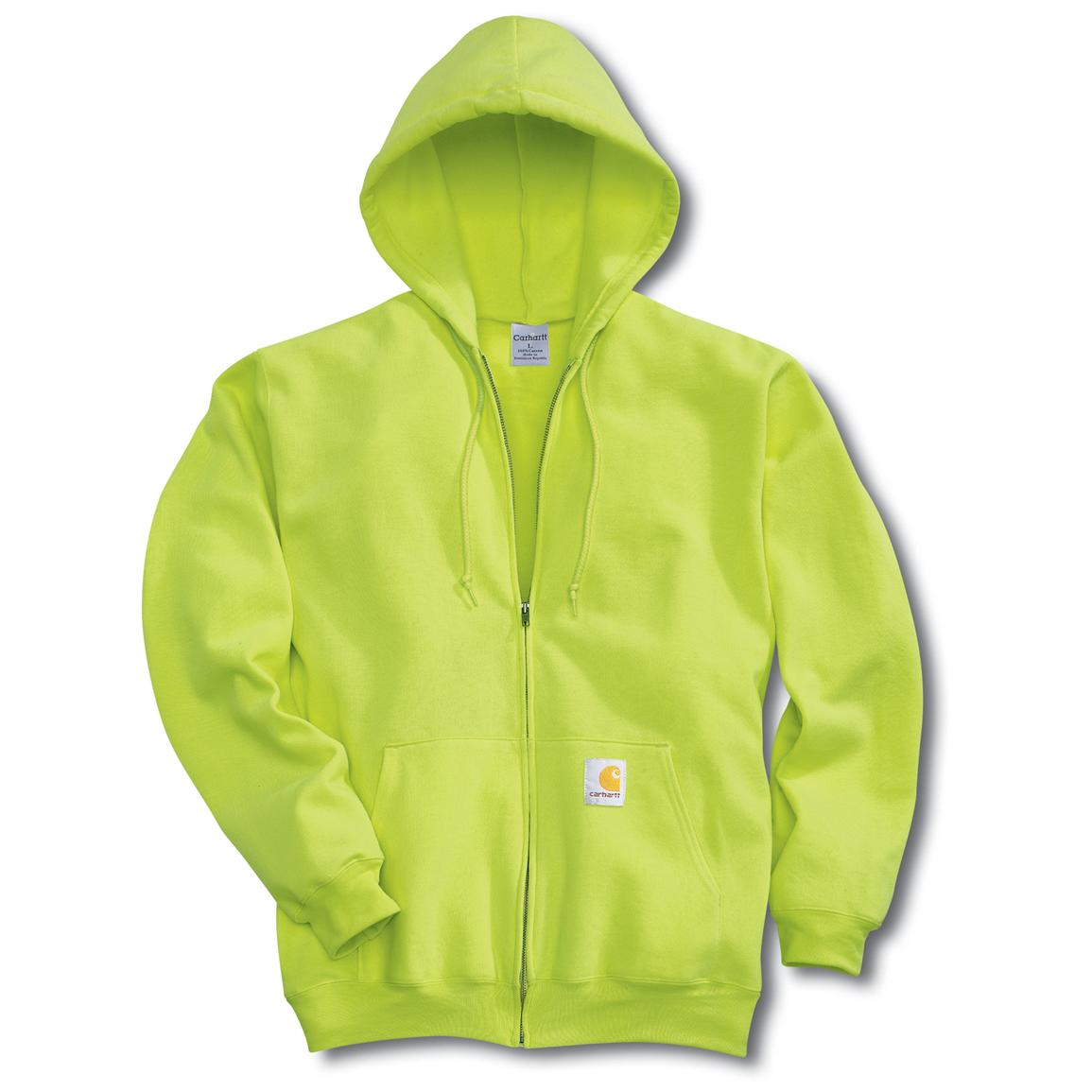 carhartt safety green hoodie
