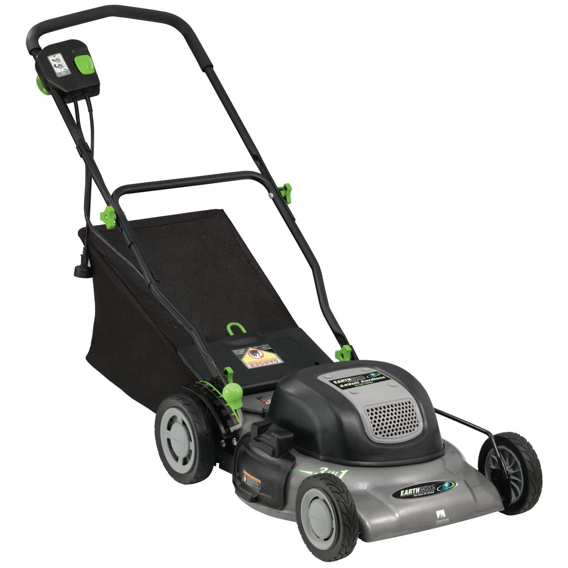 Earthwise™ 20" Corded Electric Mower with Bag 184673, Lawn & Pull