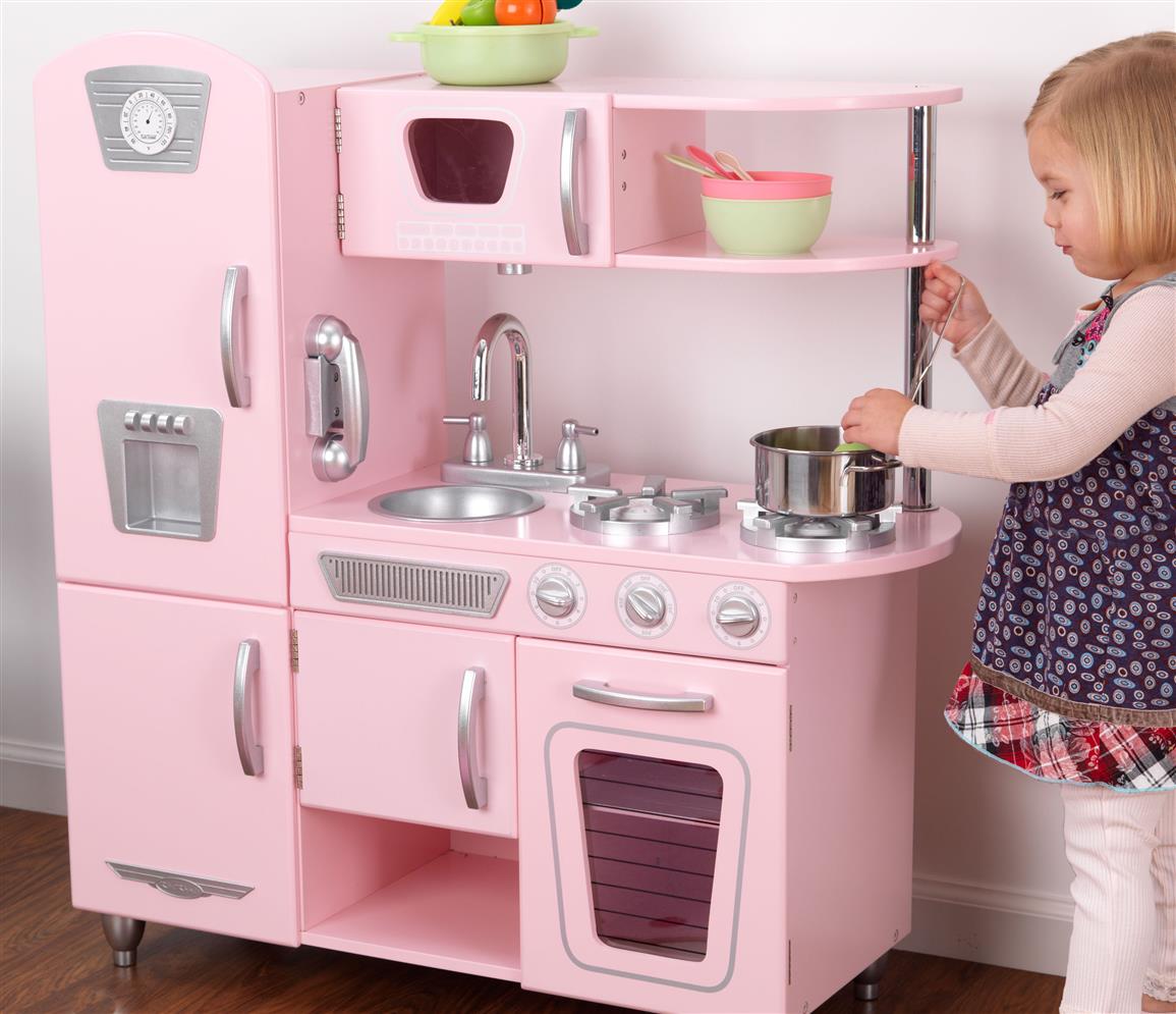 KidKraft Pink Vintage Kitchen 184780 Toys At Sportsman S Guide   184780 Ts 