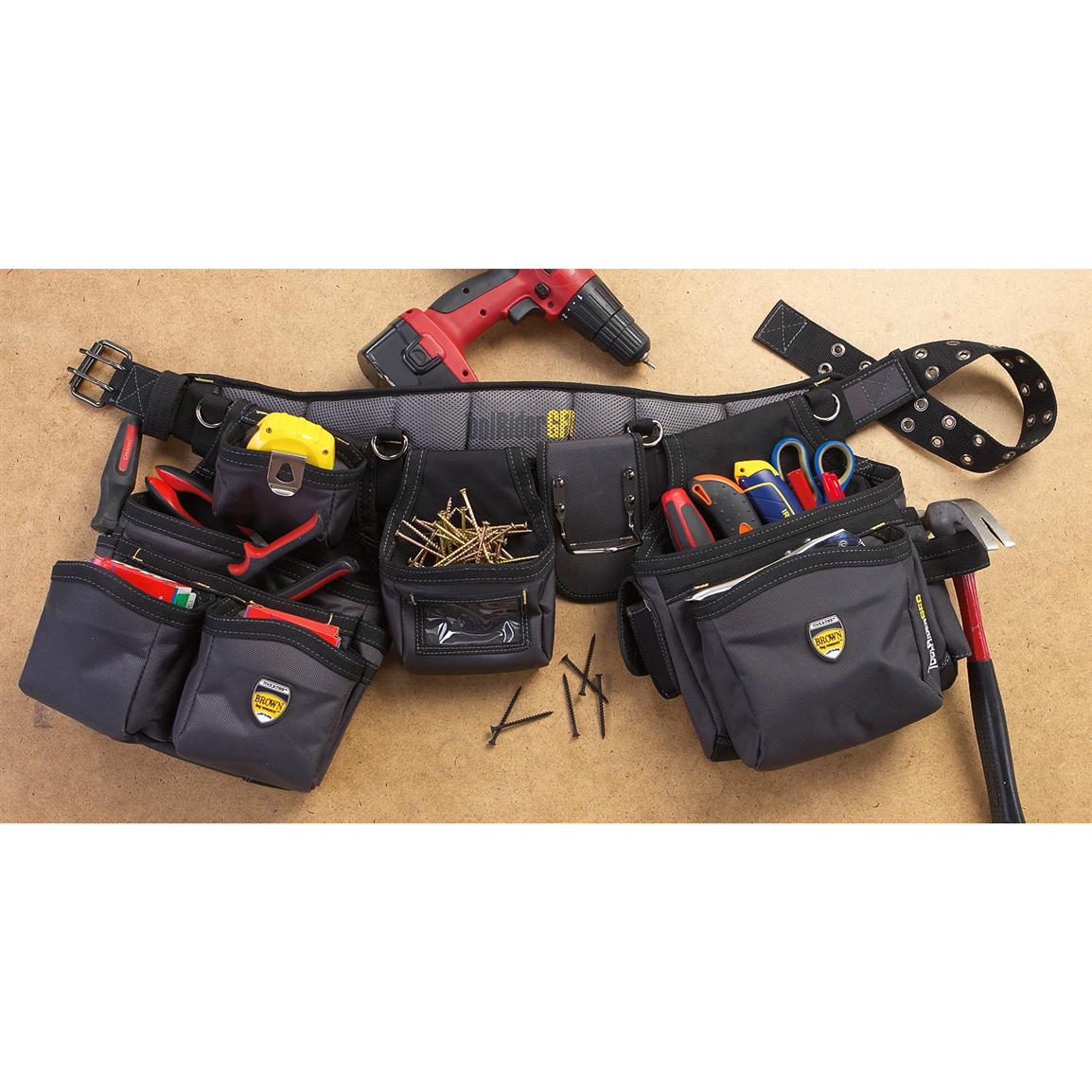 Brown Bag Co. Tool Rider Framer's Rig 184839, Garage & Tool
