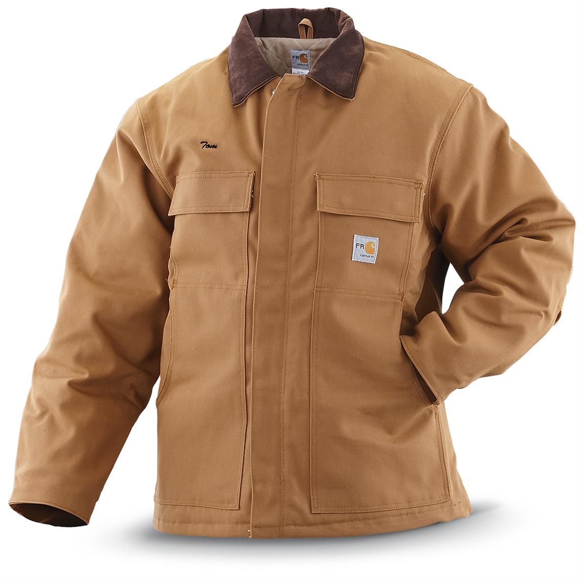 Carhartt® Flame - resistant Traditional Duck Coat, Brown Duck - 185211 ...