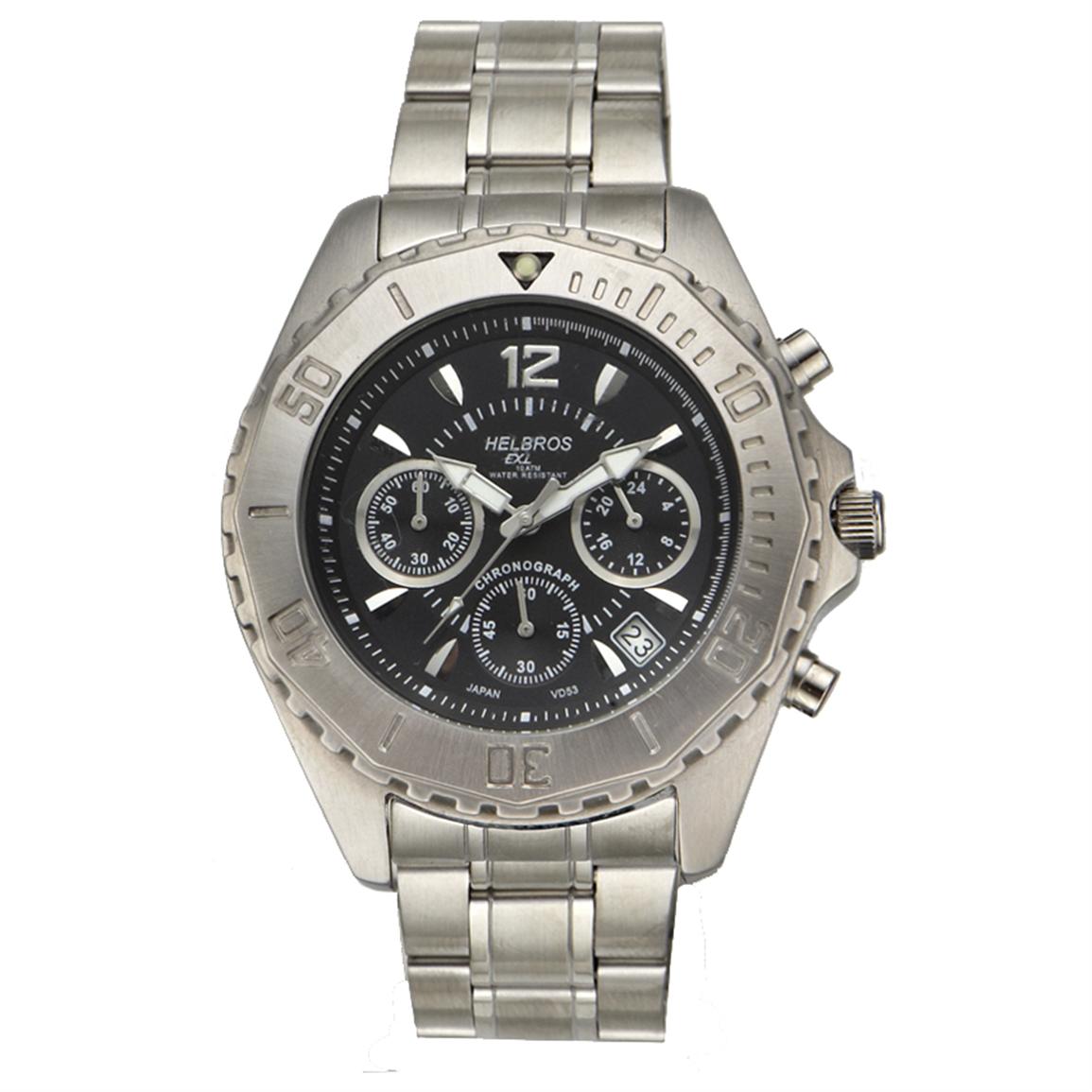 Helbros® Chronograph Watch - 185236, Watches at Sportsman's Guide