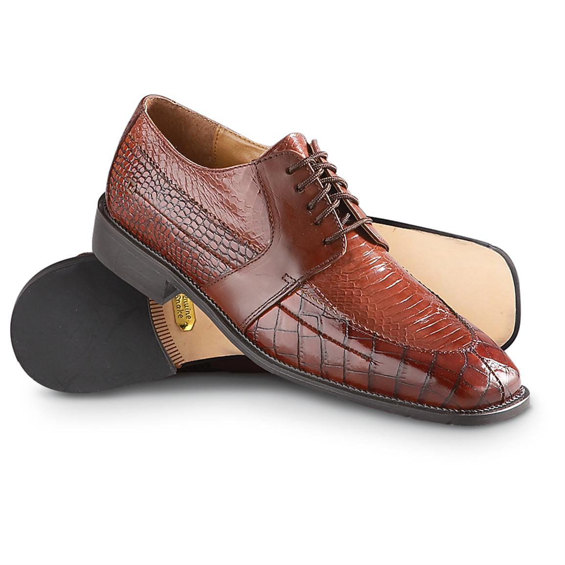 stacy adams mens snakeskin shoes