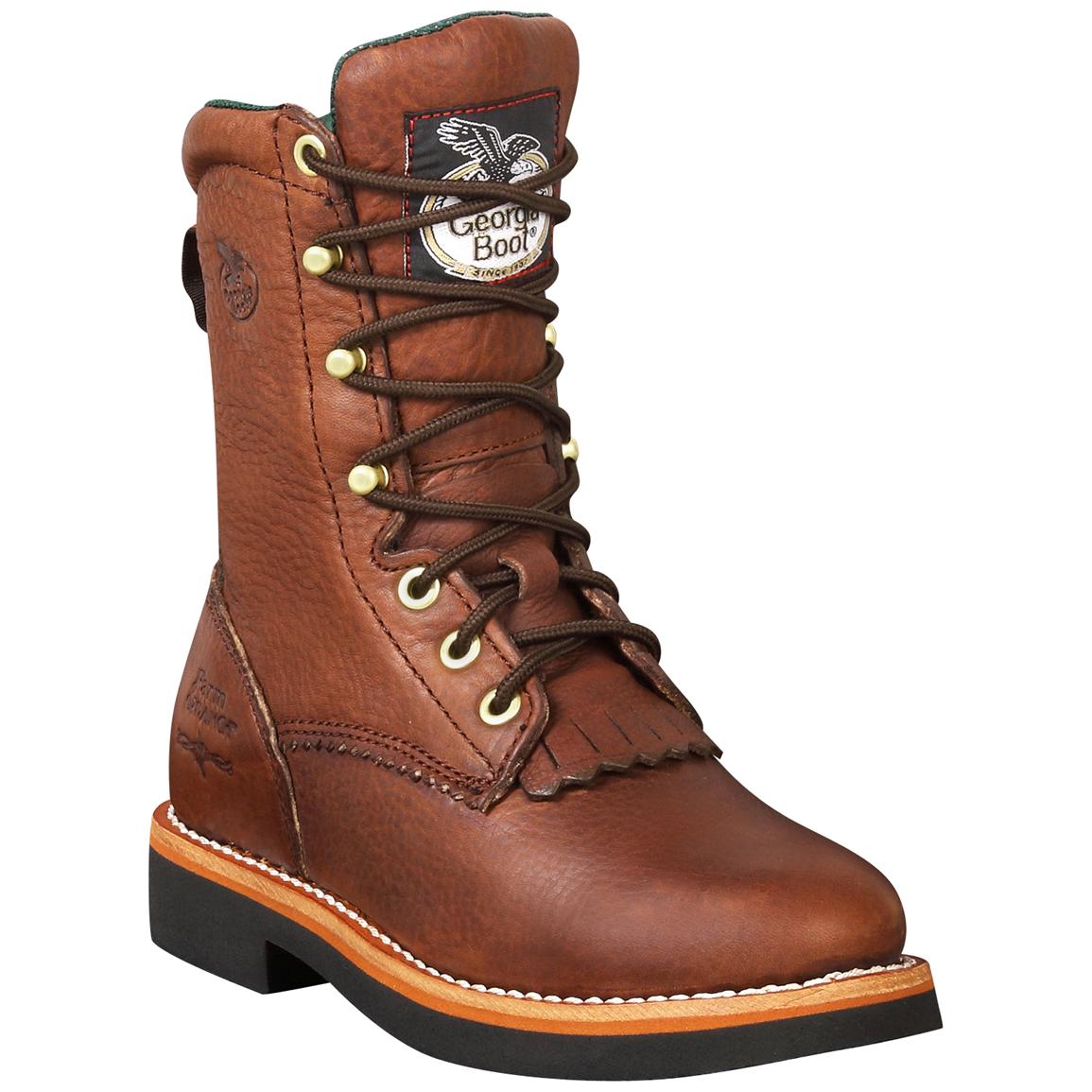 Women&#39;s Georgia® Lacer Walnut Work Boots - 186344, Work Boots at Sportsman&#39;s Guide