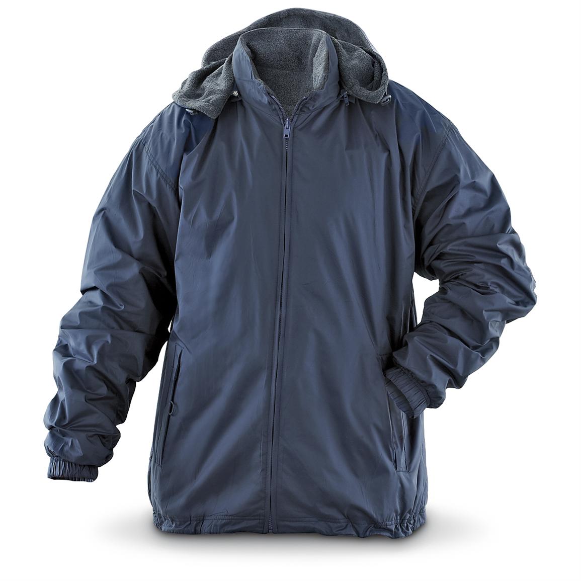 Fourcast® Reversible Nylon / Fleece Hooded Jacket - 186605, Insulated ...