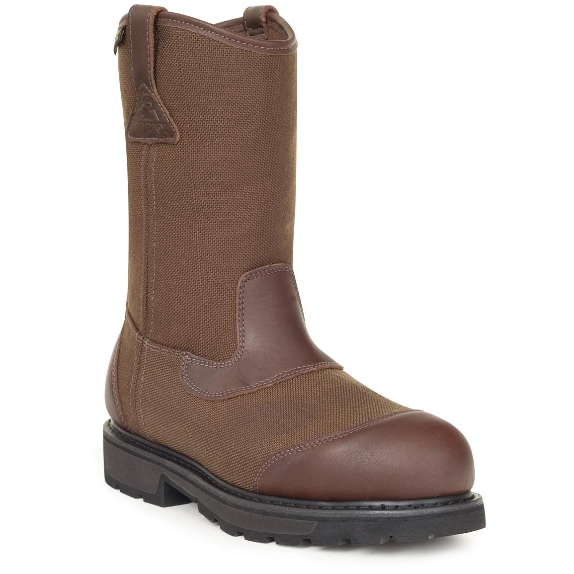 best waterproof pull on work boots