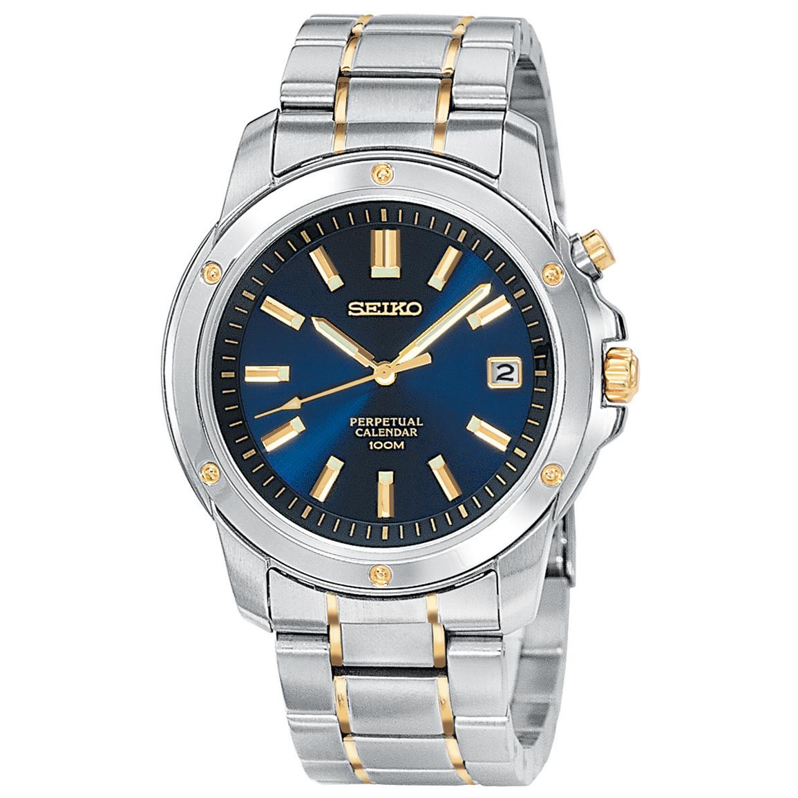 Men's Seiko® Perpetual Calendar Watch - 187691, Watches at Sportsman's ...
