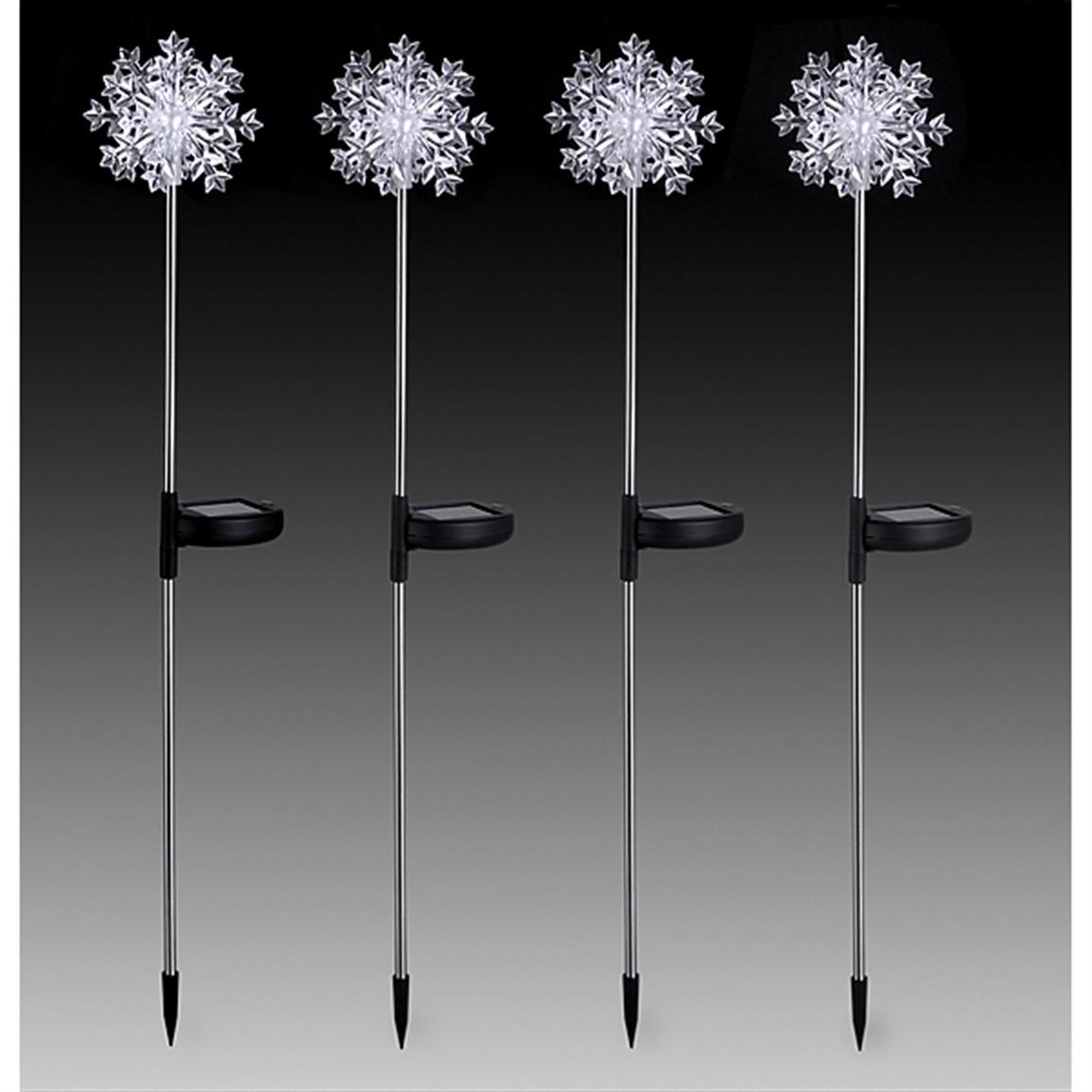 4 - Pk. of Westinghouse® Snowflake Solar Lights - 187719, Solar ...