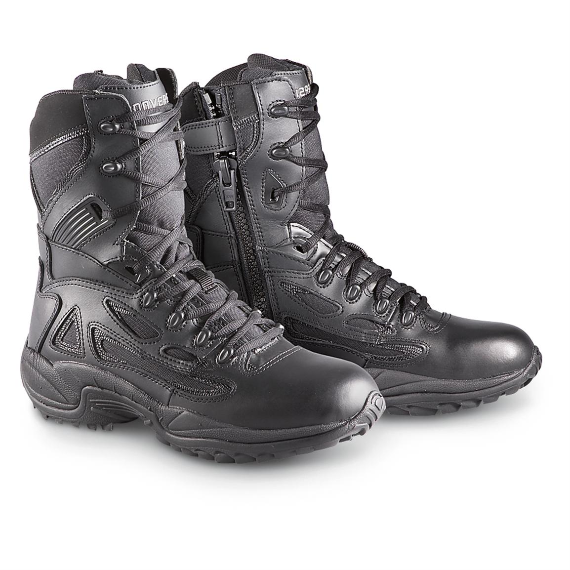 Converse® 8" Side - zip Duty Boots, Black - 188535, Tactical Boots Sportsman's Guide