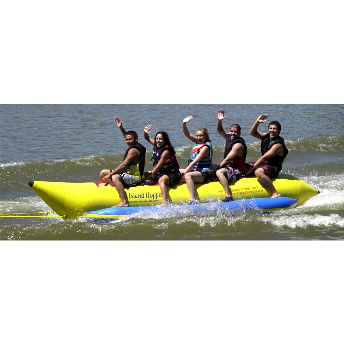 NEW Island Hopper PVC-5 Banana Boat 17' Inflatable 5 Passenger Water Sled 