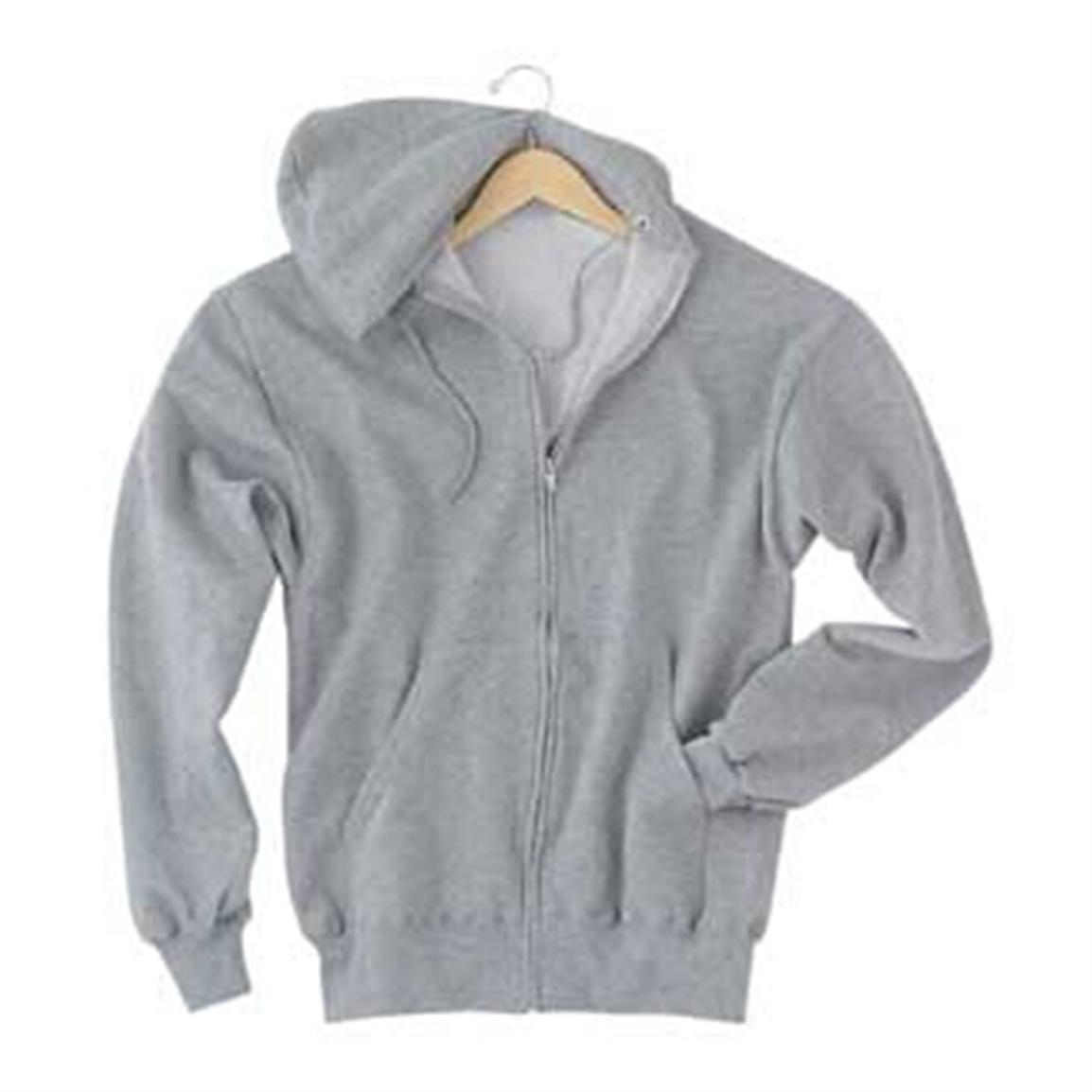 Jerzees® Midweight 50/50 Zip - up Hooded Sweatshirt - 190016 ...