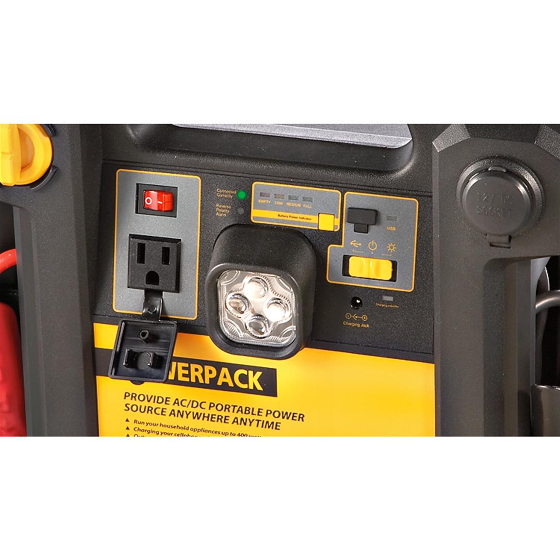 Vot® 400W Power Pack, Jumpstart and Air Compressor 190300, Chargers
