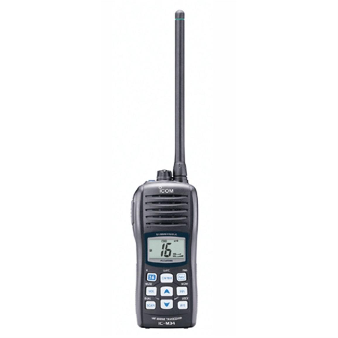 Icom® M34 Floating Handheld VHF Transceiver - 190451, Fish Finders at ...