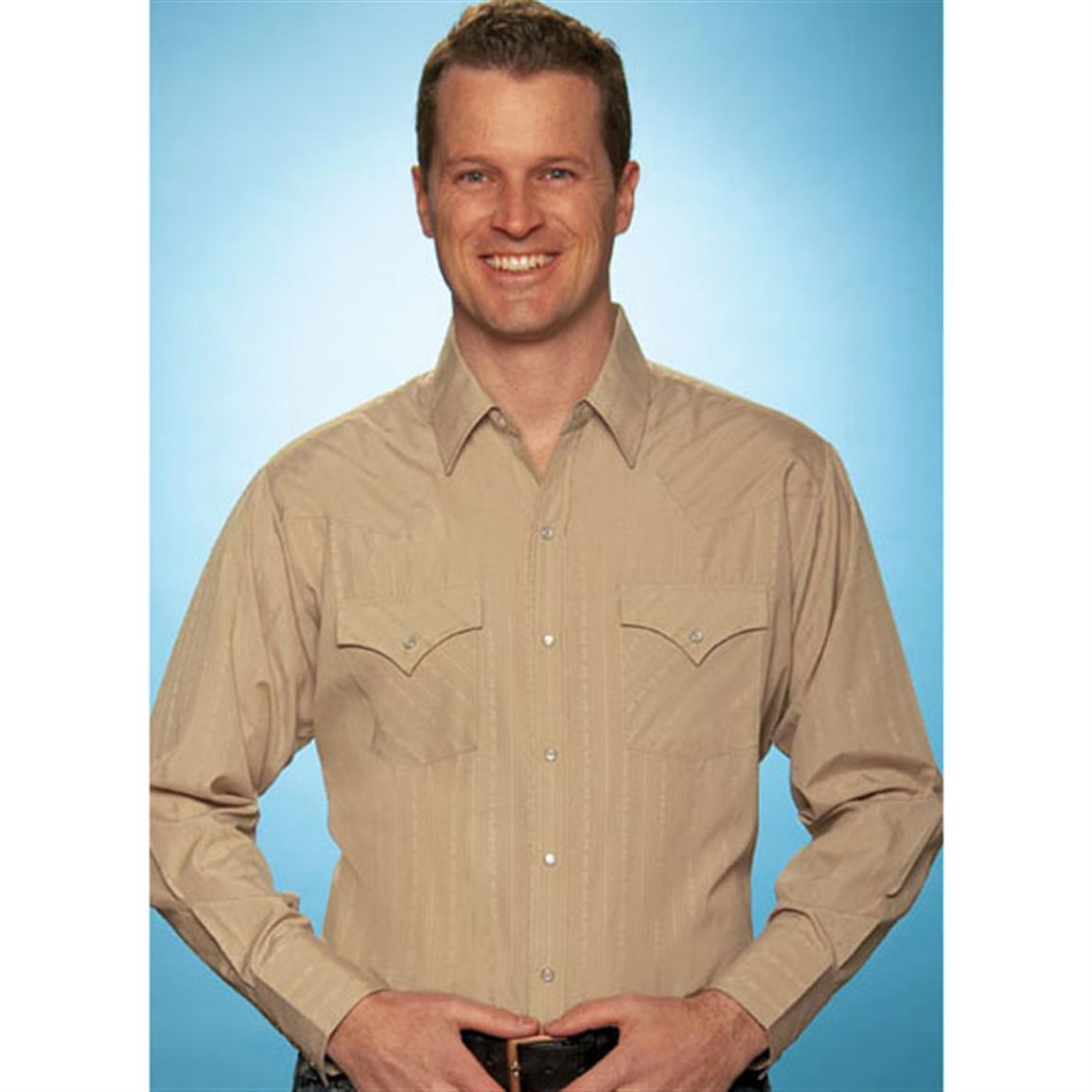 Moose Creek Men's Western Chamois Shirt, Long-Sleeve - 592990, Shirts ...