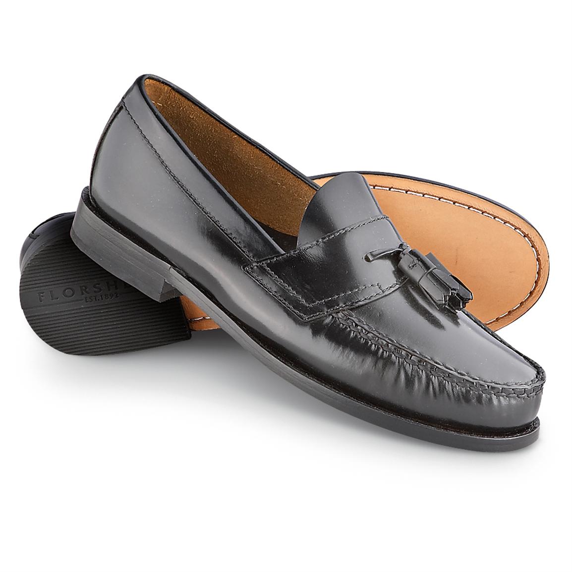 Men's Florsheim® Slip - on Dress Tassel Shoes, Black - 190703, Dress ...