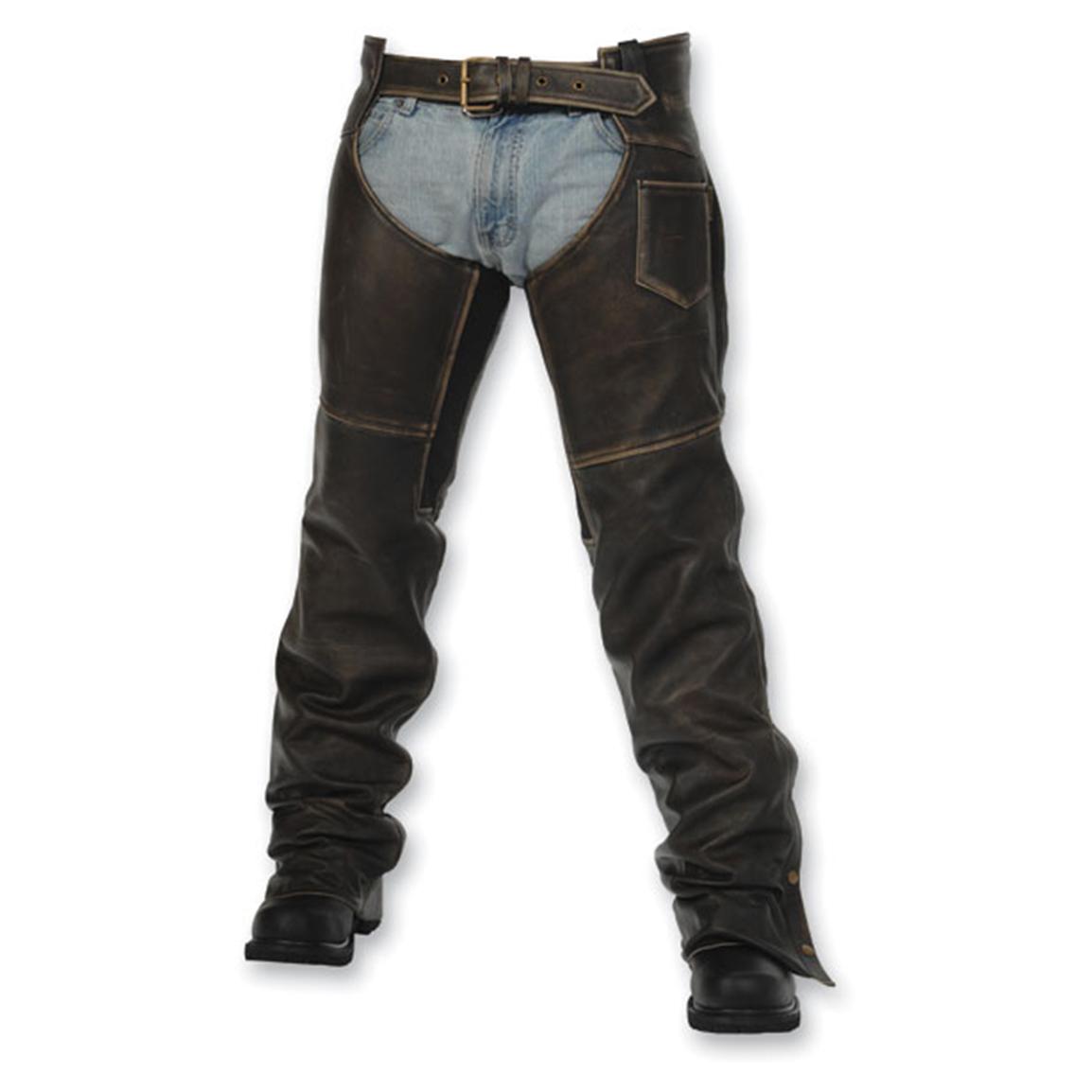Milwaukee® Crazy Horse Vintage Chaps - 190848, Jeans & Pants at ...