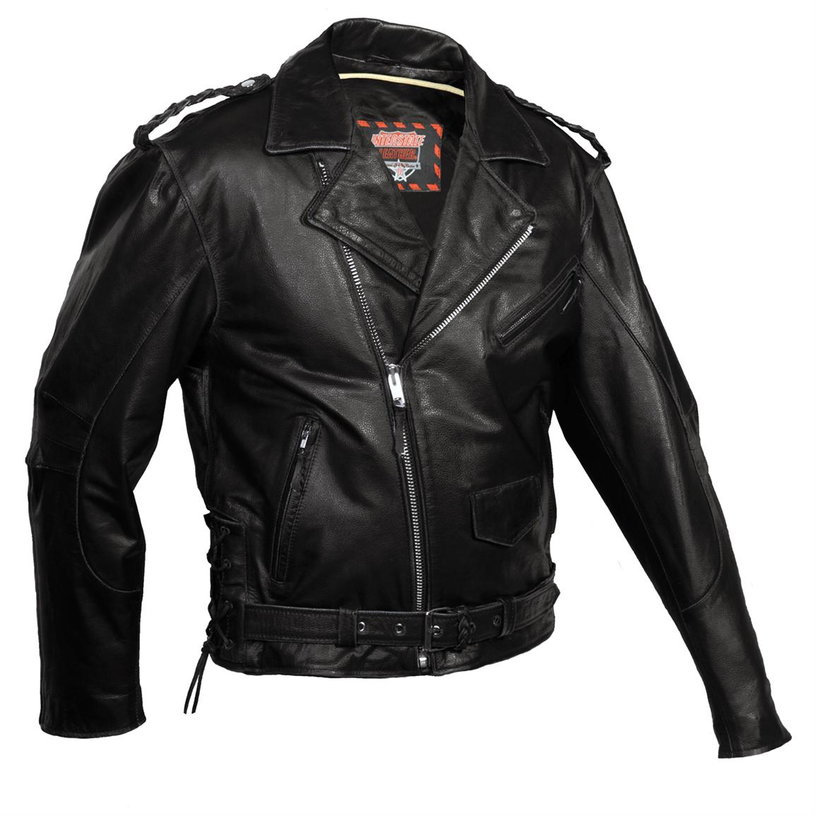 Men's Interstate Austin Leather Jacket - 190870, Insulated Jackets ...