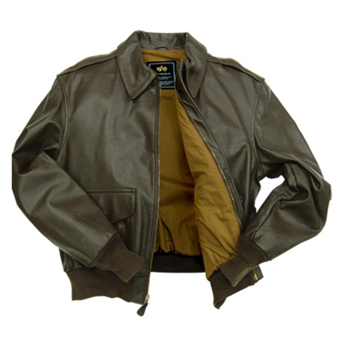Alpha® A - 2 Leather Jacket - 191057, Tactical Clothing at Sportsman's ...