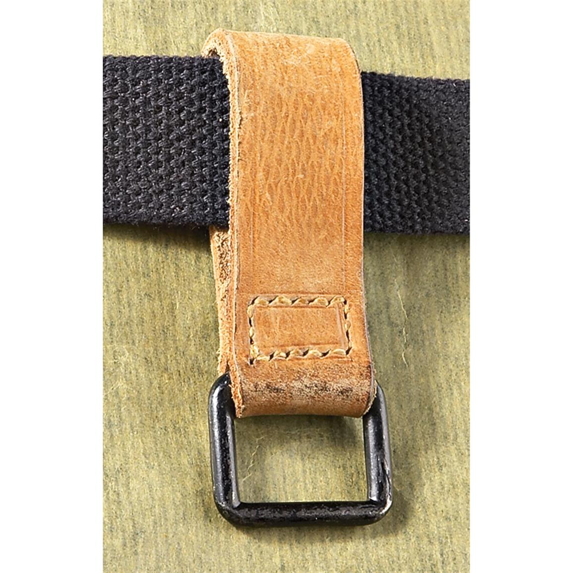 20 New Czech Military Leather Belt Hooks 191647, Military Belts