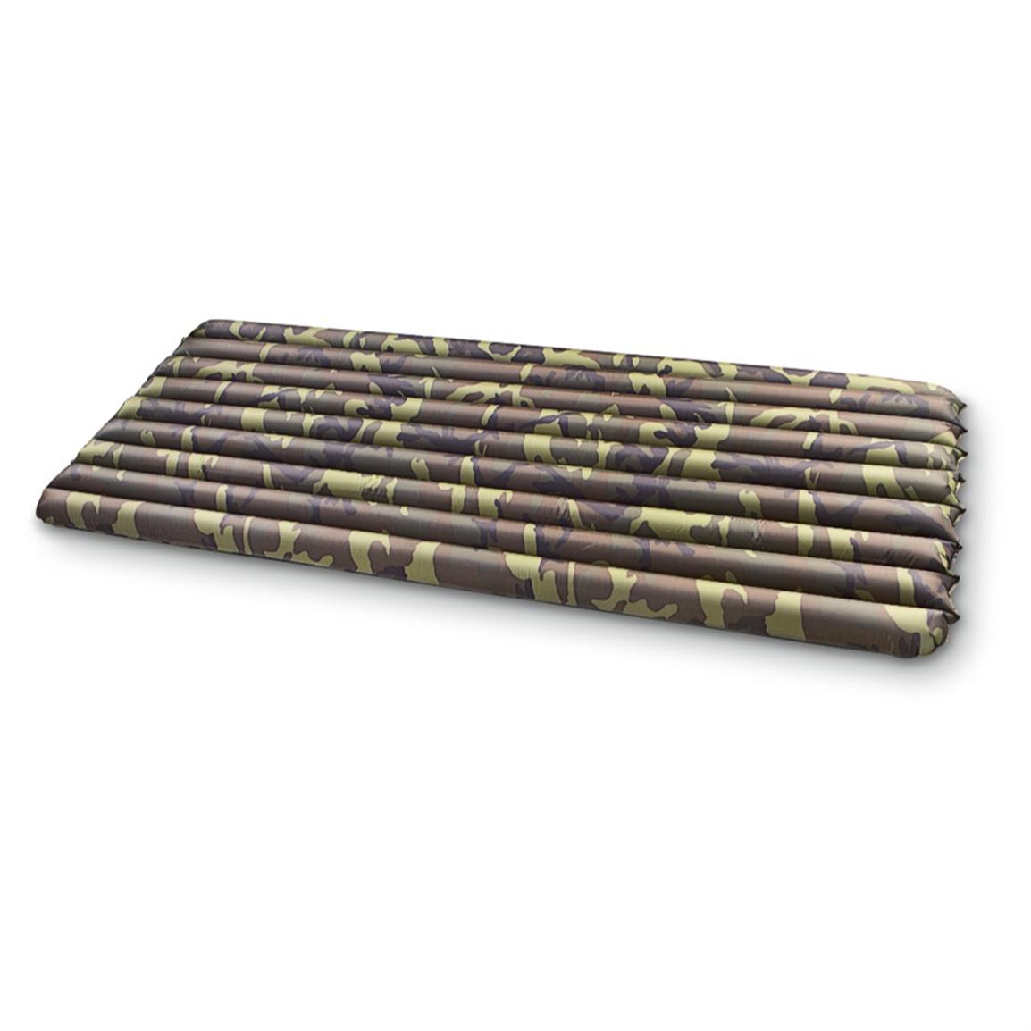 Military - style Inflatable Sleep Mat / Floater, Woodland - 192036