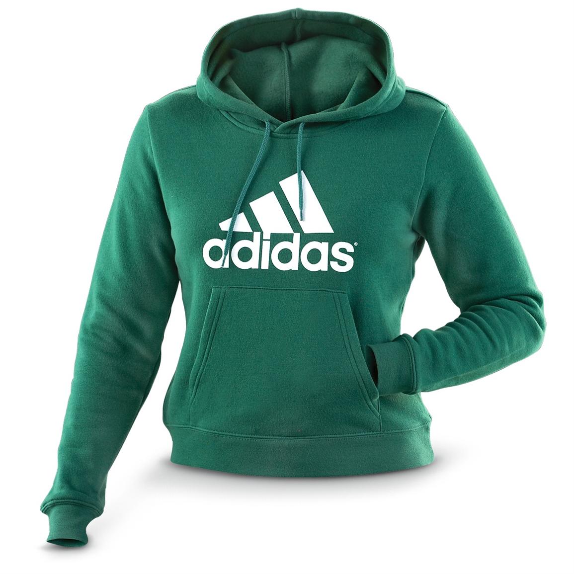 womens green adidas hoodie
