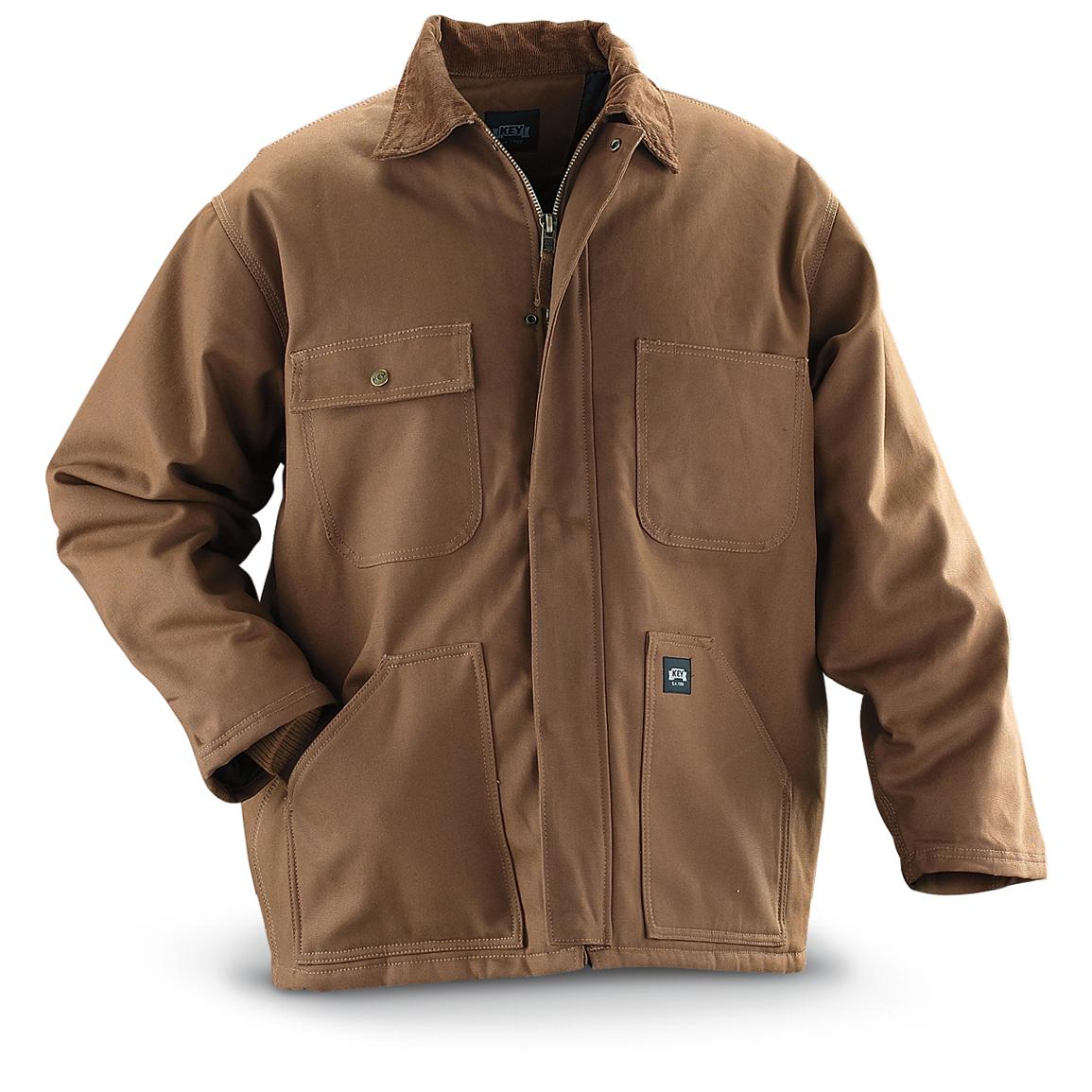 Key® Insulated Duck Chore Coat - 192301, Insulated Jackets & Coats at ...