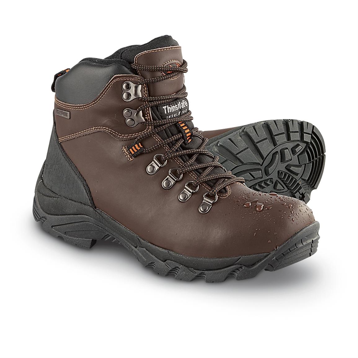 Men's 2Pod® 200 gram Thinsulate™ Insulation Waterproof Hikers, Brown ...