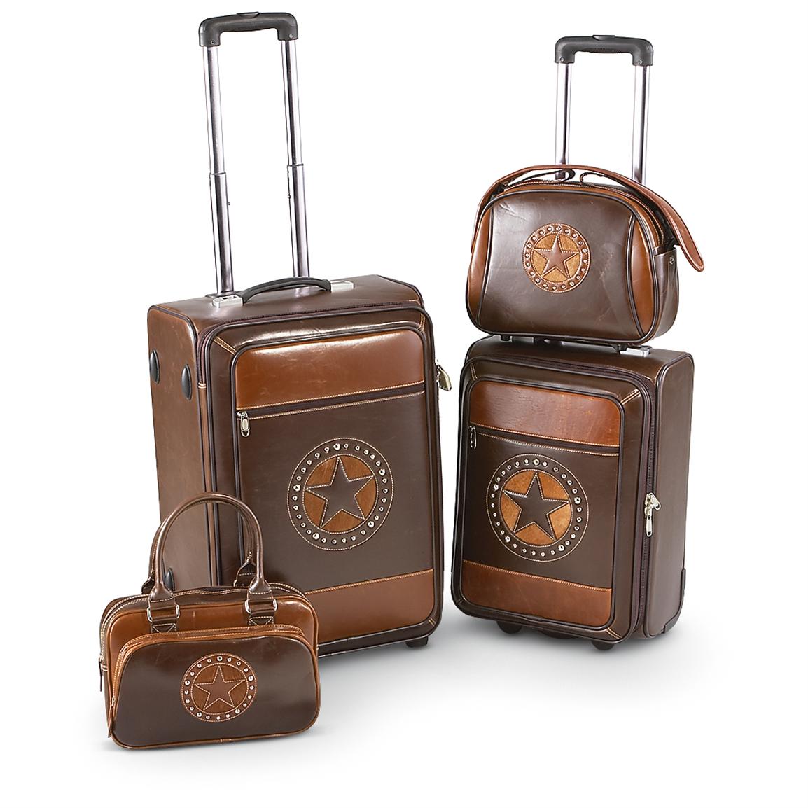 4 pc western star luggage set jcpenney