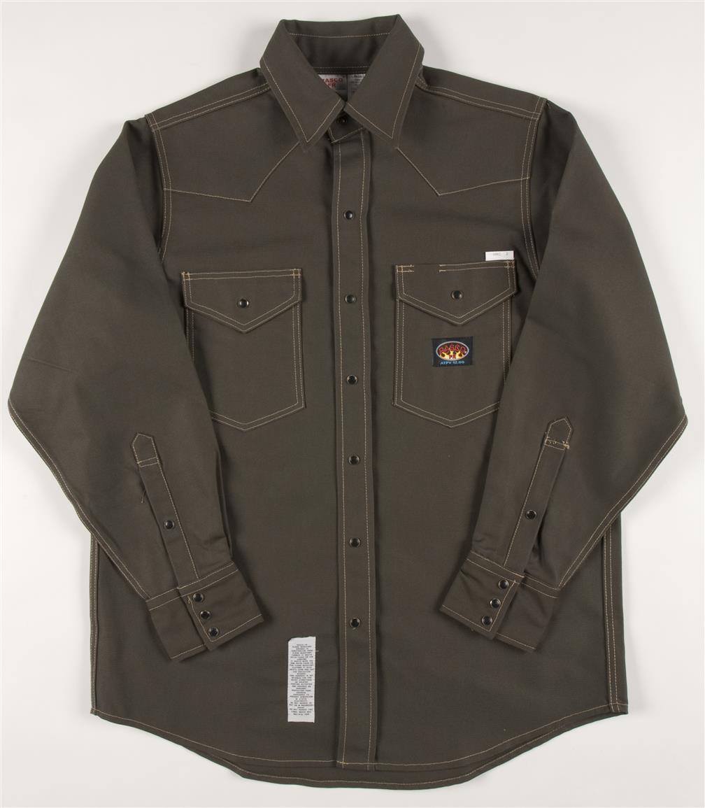 Men's Rasco® 10-oz. Fire Retardant Long Sleeve Shirt - 194644, Shirts ...