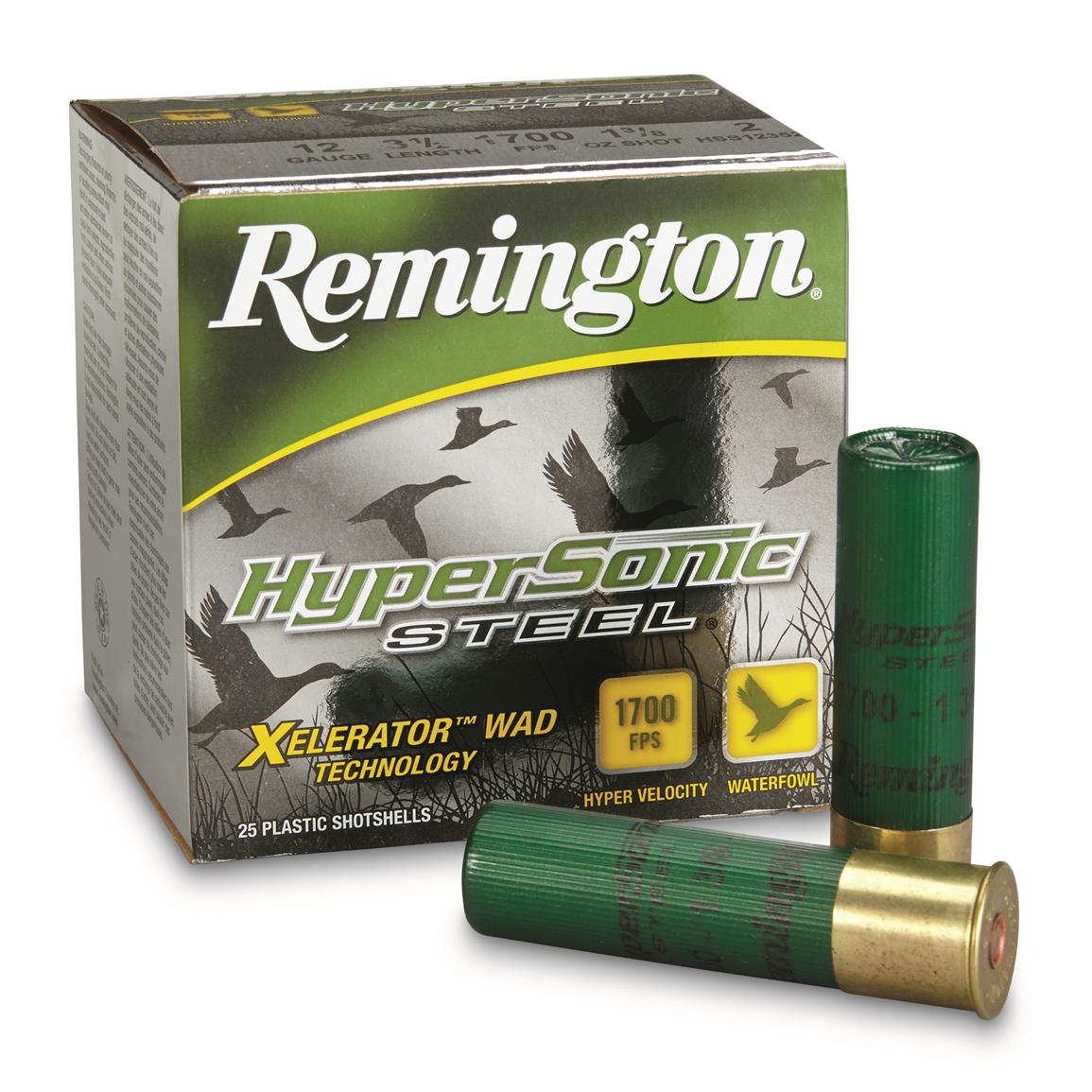 Remington HyperSonic Steel, 12 Gauge, 3 1/2", 1 3/8 oz., 25 Rounds