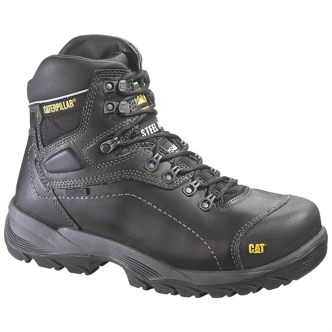 Men's Caterpillar® Diagnostic Hi Waterproof Steel Toe Work Boots ...