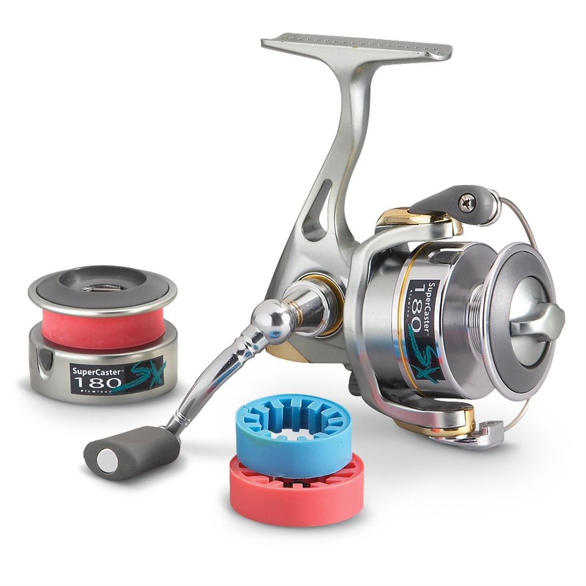 U.S. Reel® SuperCaster™ 180sx Spinner Reel - 195480, Spinning Reels at ...