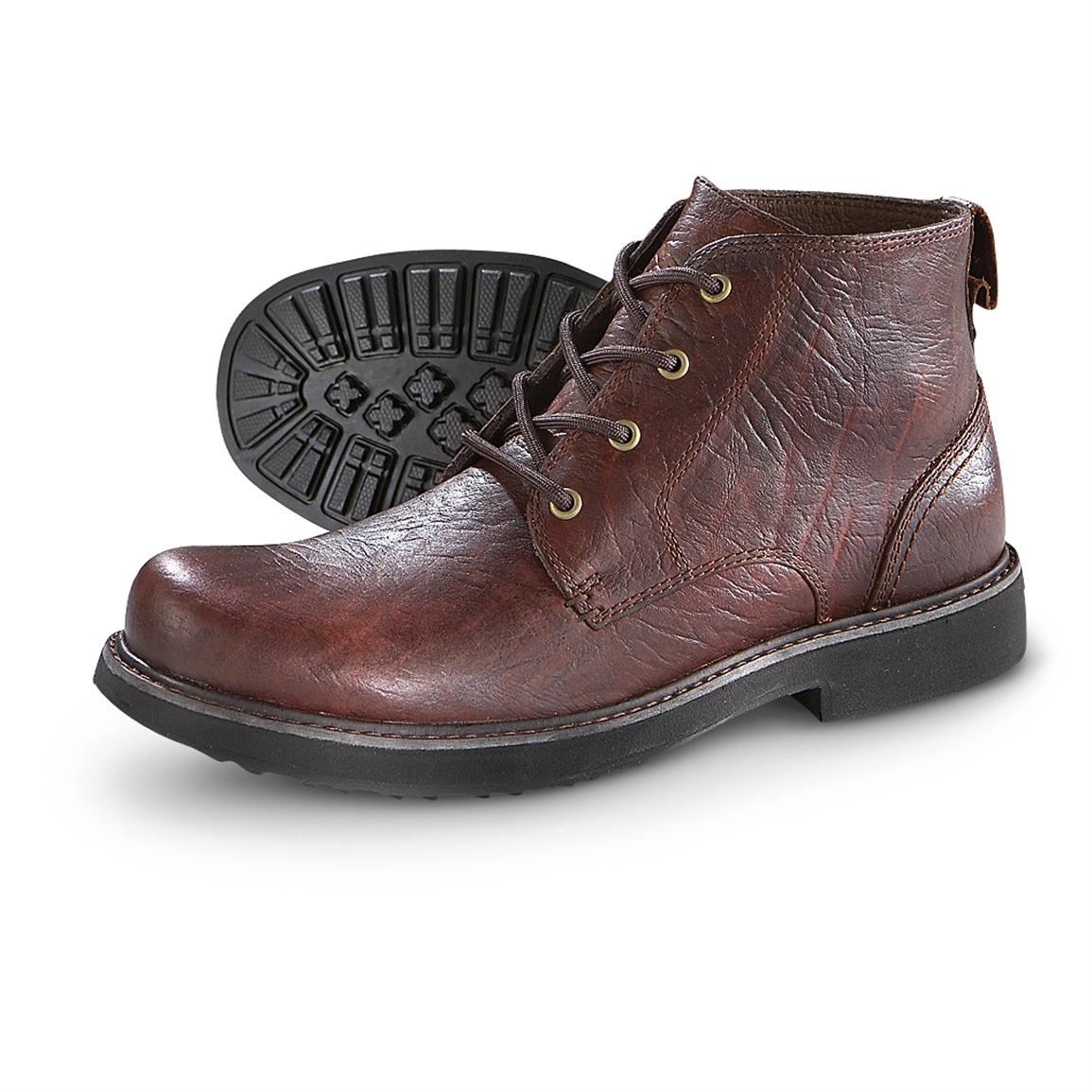 Men�s Wolverine® Ford Bison Leather Chukkas, Brown Men�s Wolverine® Ford Bison Leather Chukkas, Brown