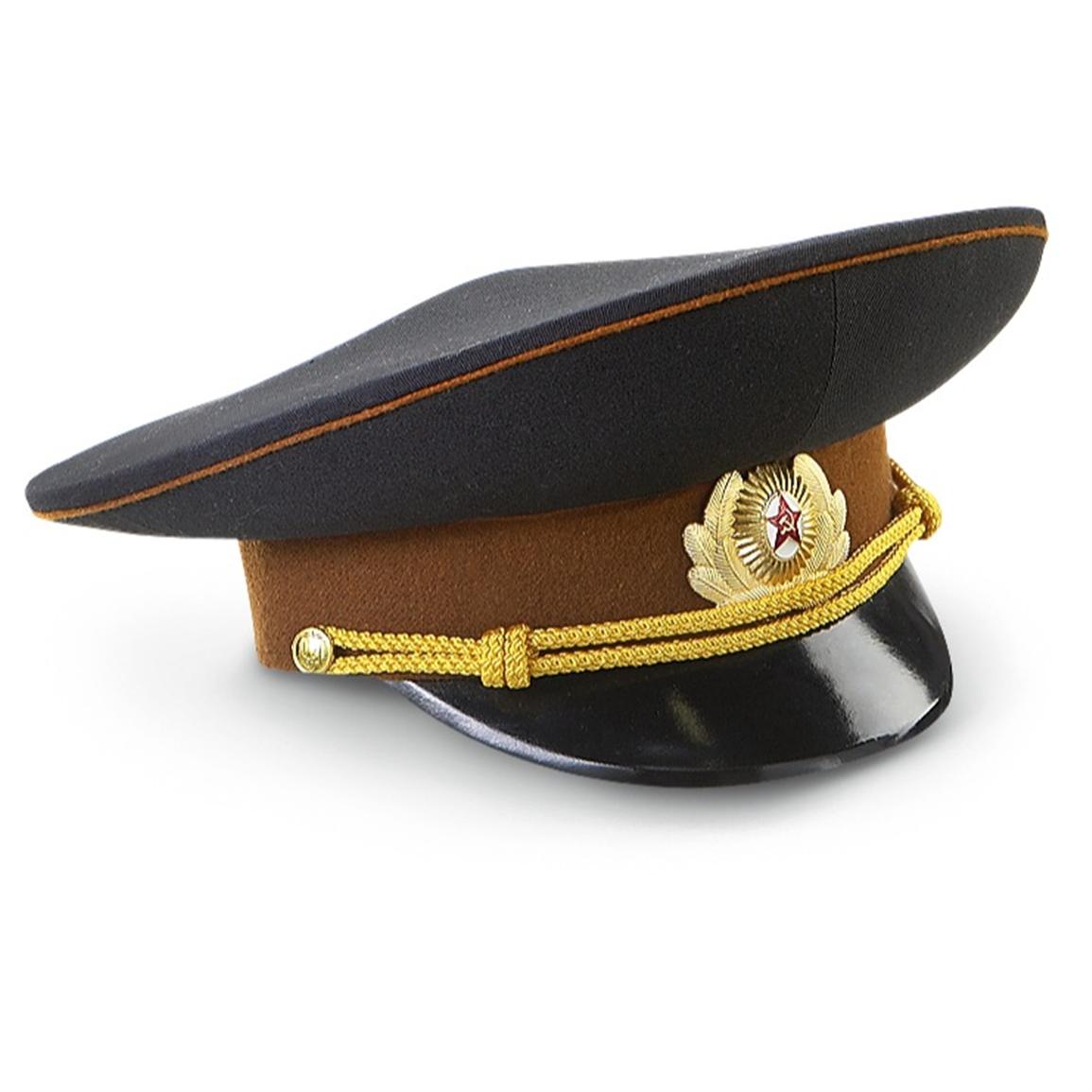 New Russian Military Officer's Visor Cap - 197111, Military Field Gear ...