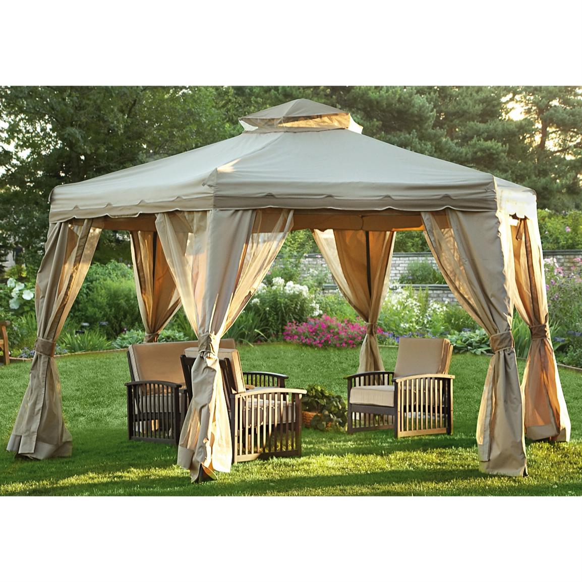 13' Paradise Gazebo, Tan 197165, Gazebos at Sportsman's Guide