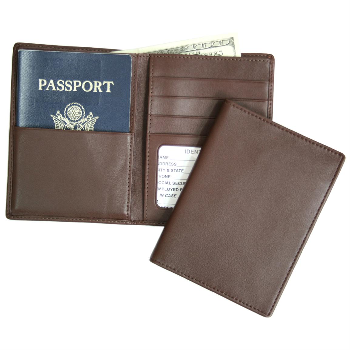 Men&#39;s Royce Leather® Passport and Currency Wallet - 197393, Wallets at Sportsman&#39;s Guide