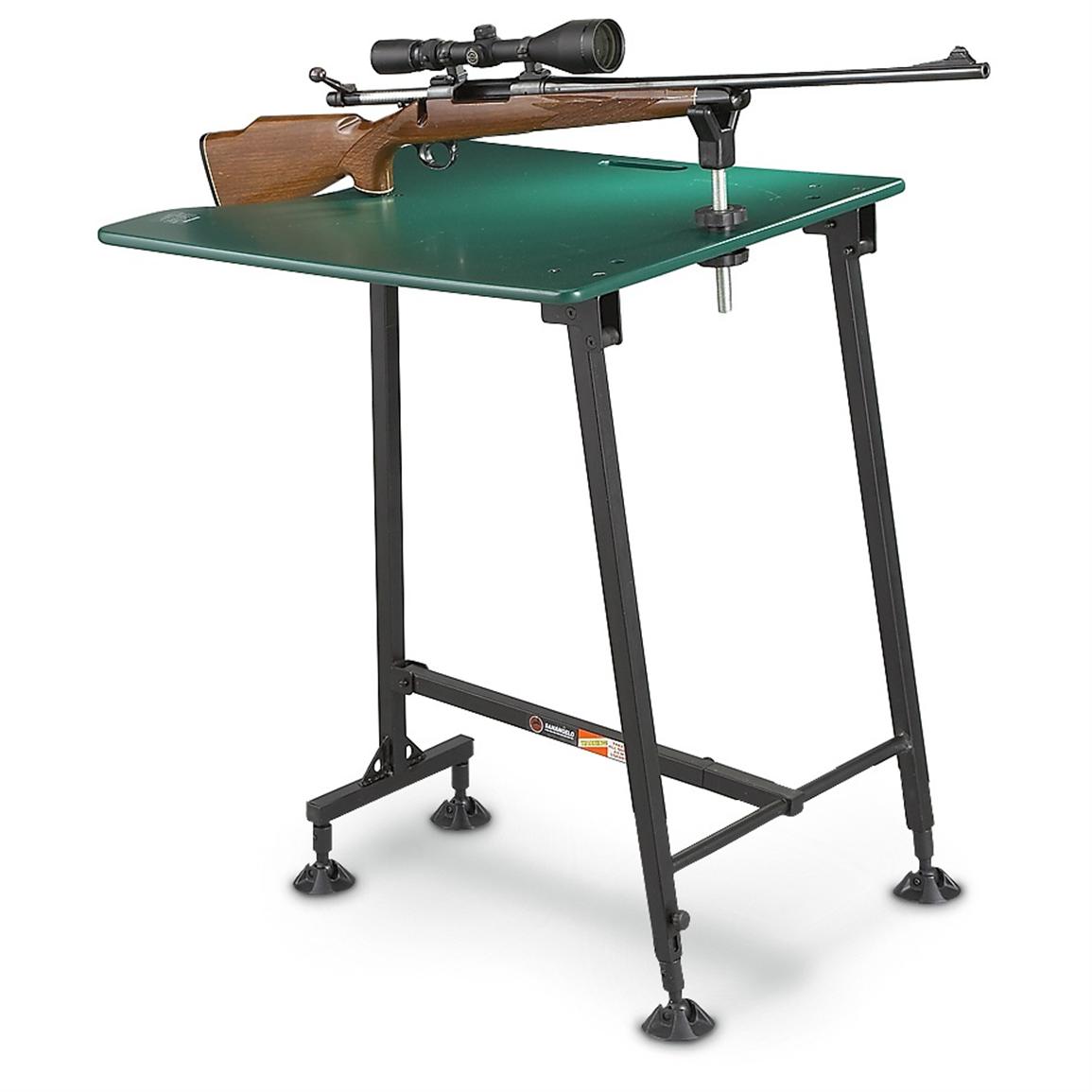Portable SHOOTING BENCH REST Seat Table Rifle Gun Hunting Game Outdoor Foldable 