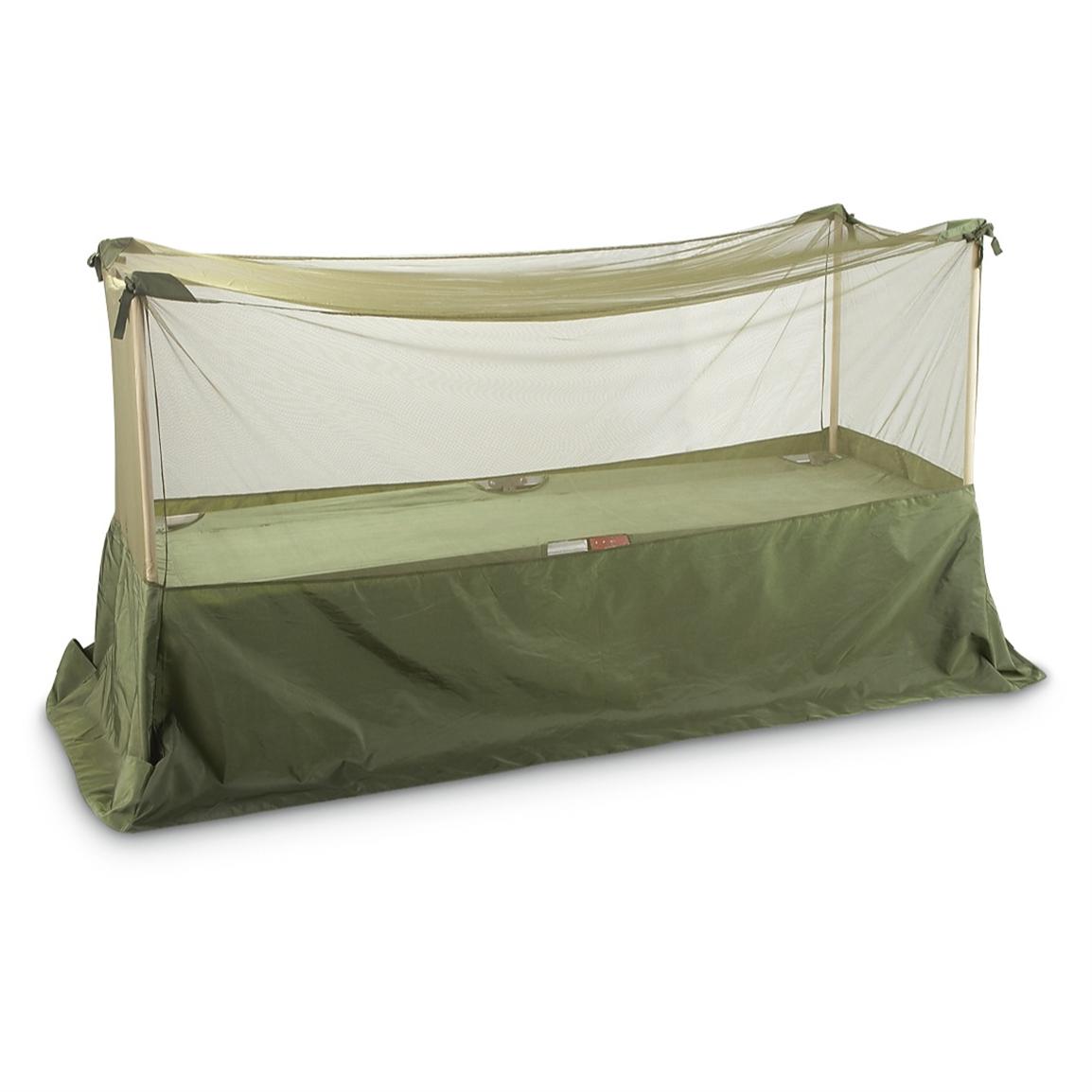 New British Military Mosquito Net with Poles