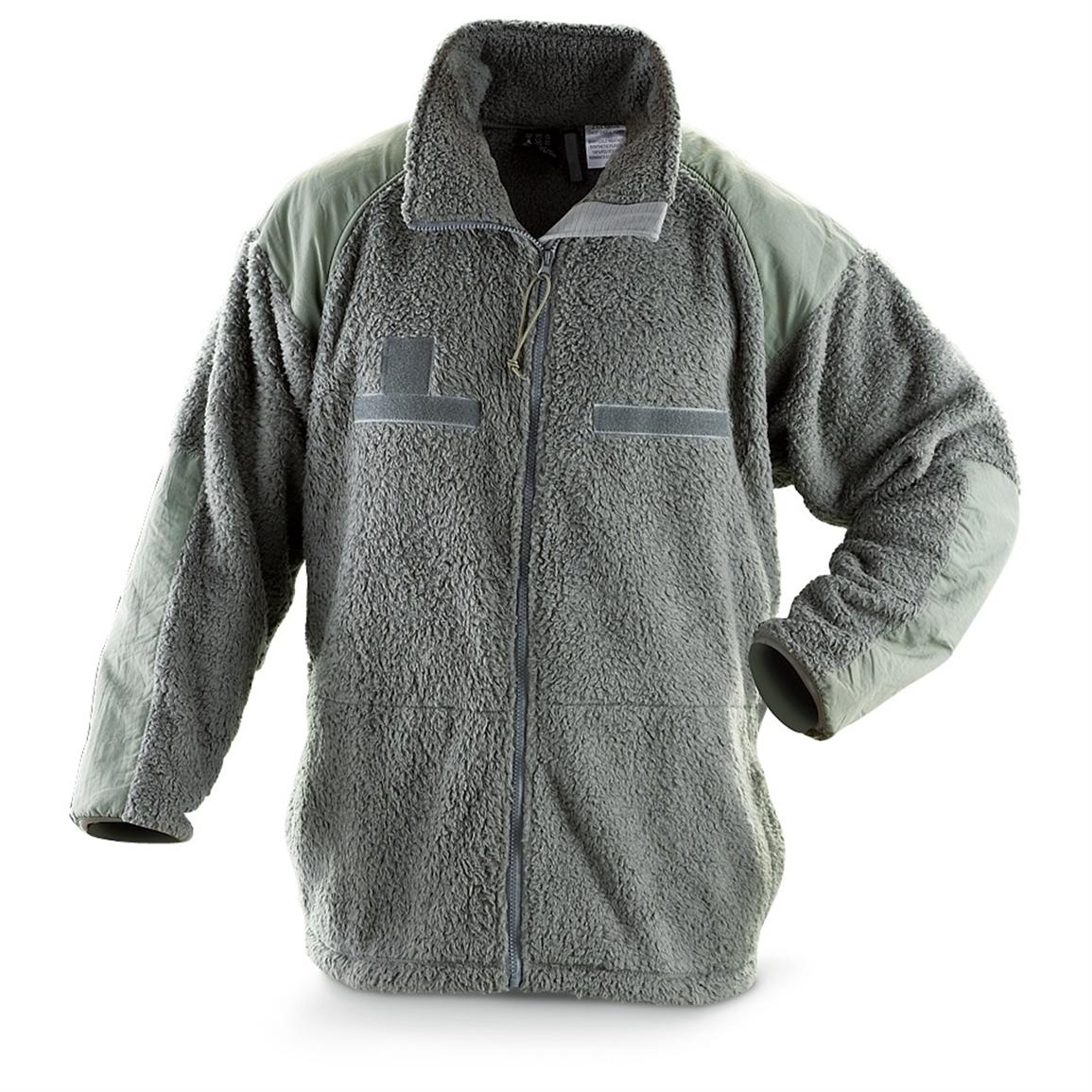 New U.S. Military Surplus Plush Fleece Jacket, Olive Drab - 197499 ...
