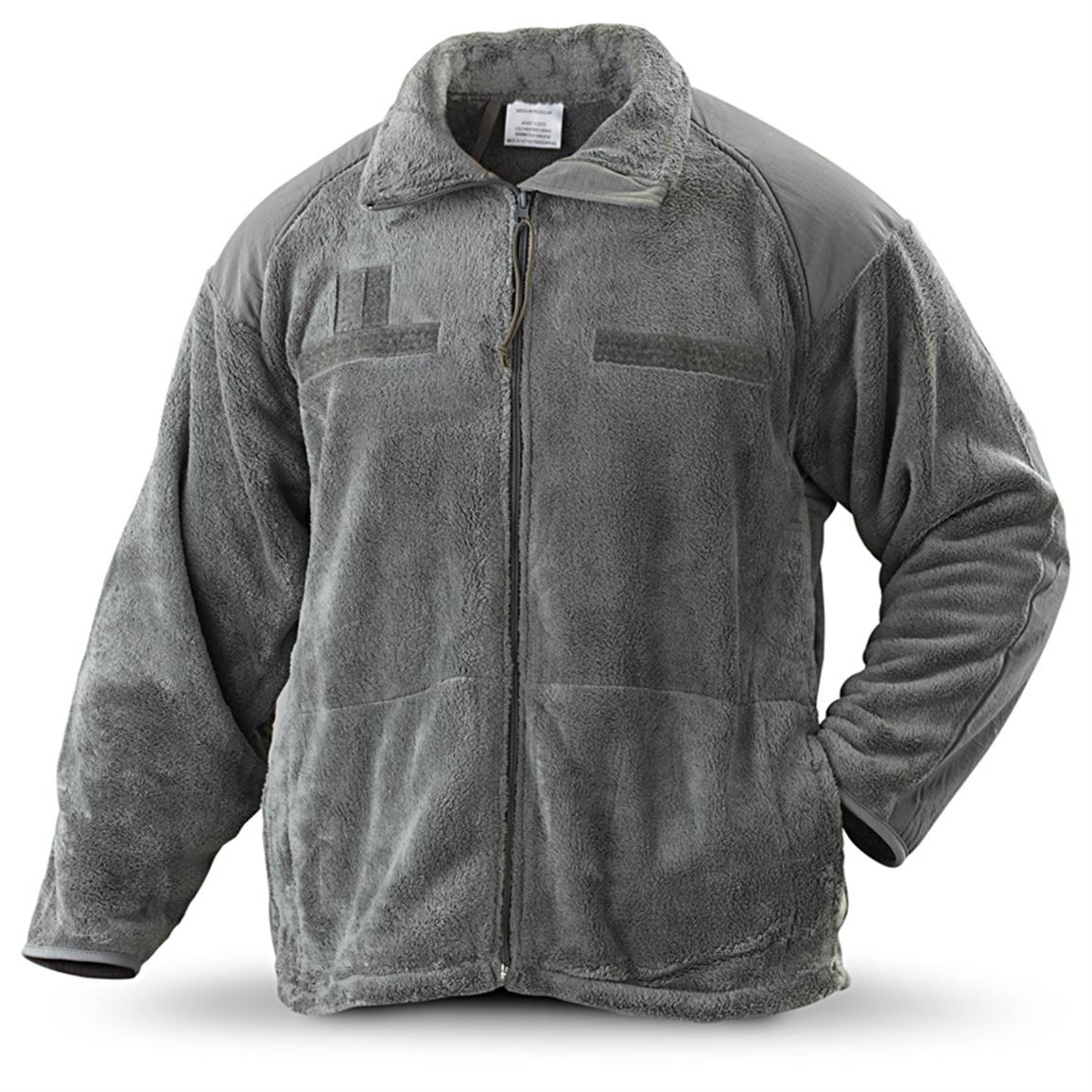 New U.S. Military Surplus Plush Fleece Jacket, Olive Drab - 197499 ...