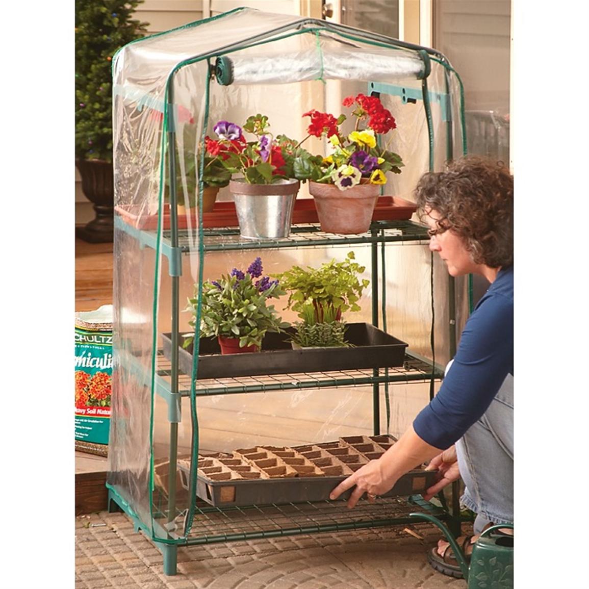 Guide Gear® 3 shelf Portable Greenhouse 197971, Greenhouses at
