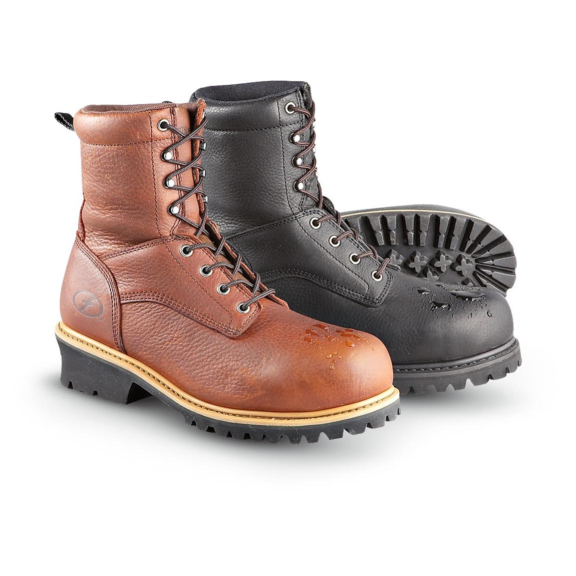 composite toe logger work boots