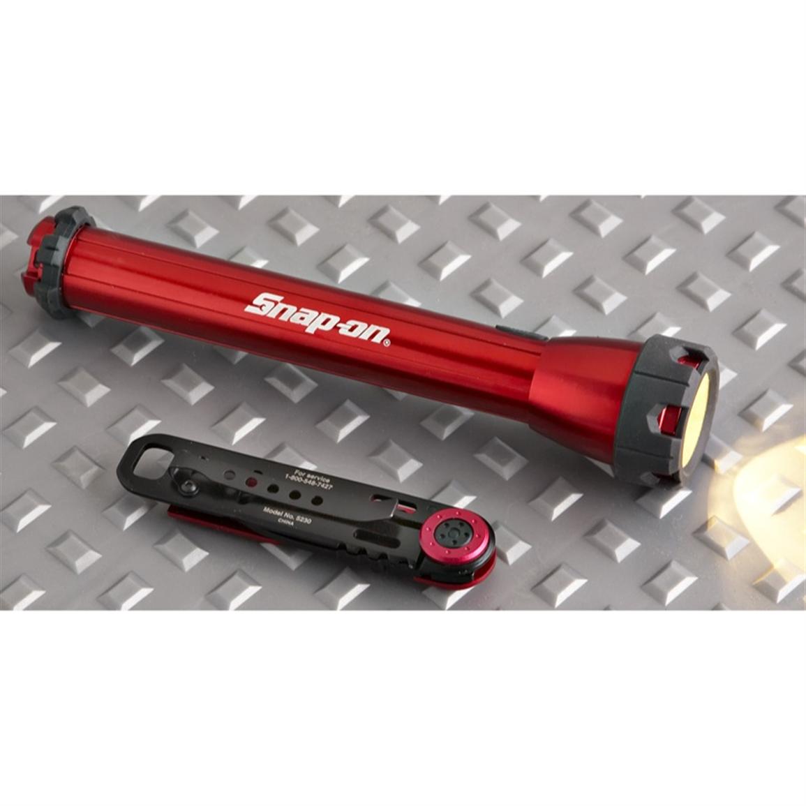 Snap On® Flashlight & Folding Knife Combo Pack 199219, Flashlights