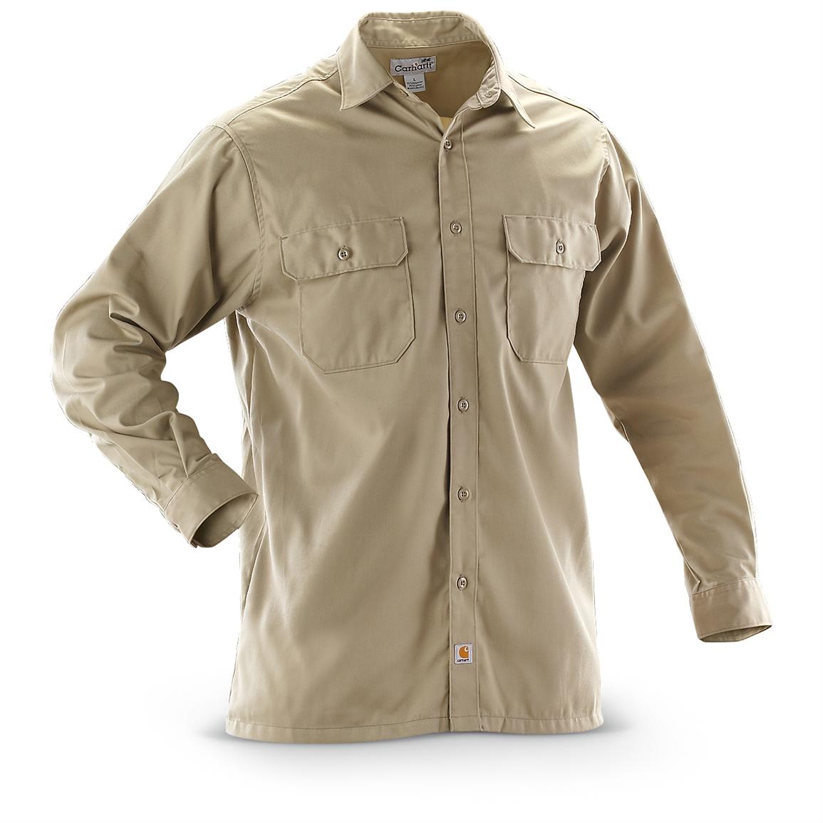 long sleeve carhartt work shirts