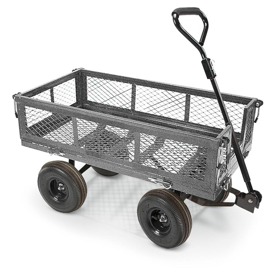 Garden Utility Cart Gray 199860 Yard And Garden At Sportsmans Guide