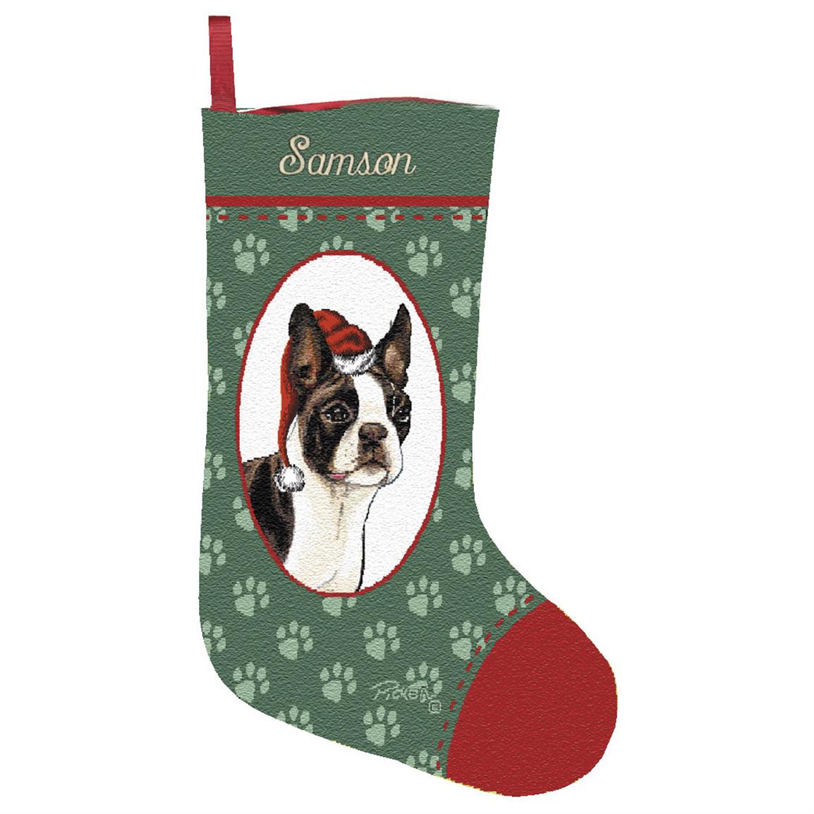 Personalized Boston Terrier Stocking - 199950, Personalized Gifts at ...