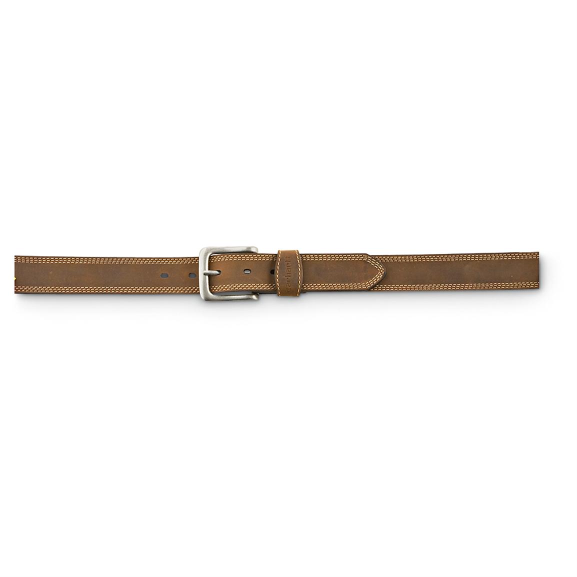 Carhartt Detroit Leather Belt, Brown