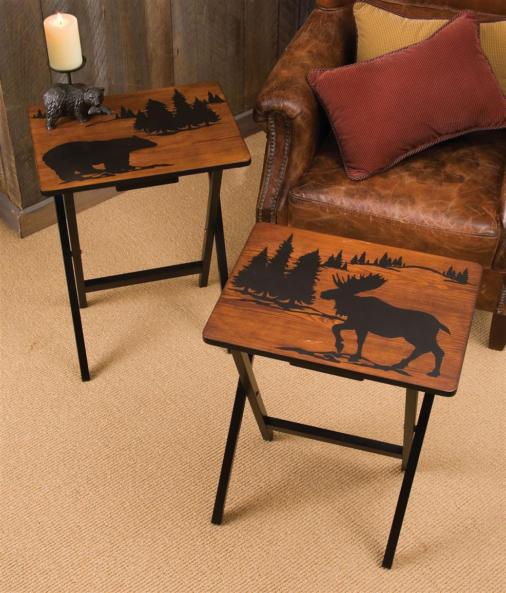 4 Pc. Wilderness TV Tray 200130, Living Room at Sportsman's Guide