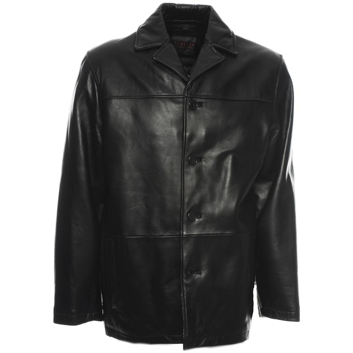 Men's Excelled® New Zealand Lambskin Car Coat - 200184, Insulated ...