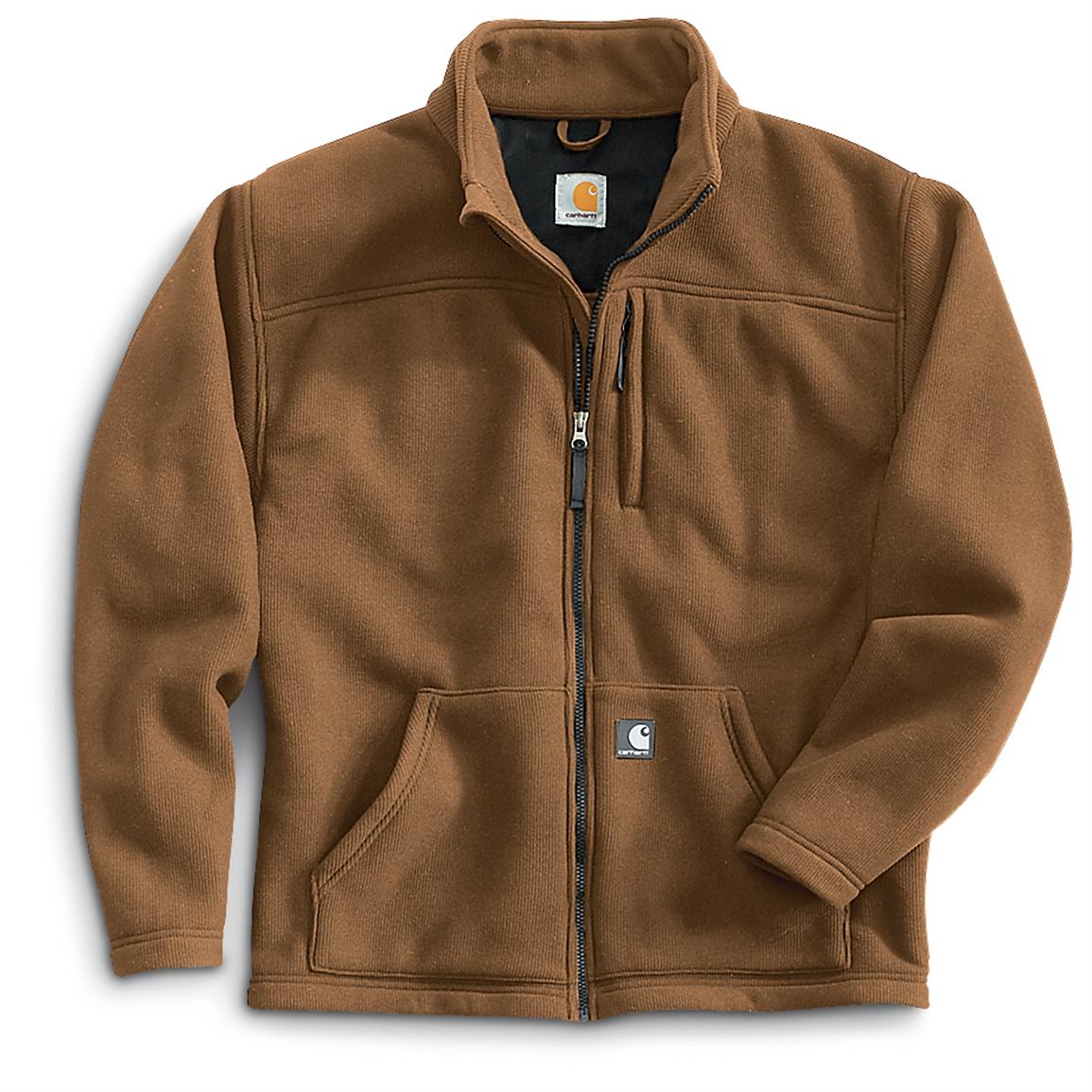 Carhartt® Textured Fleece Jacket - 200334, Insulated Jackets & Coats at ...